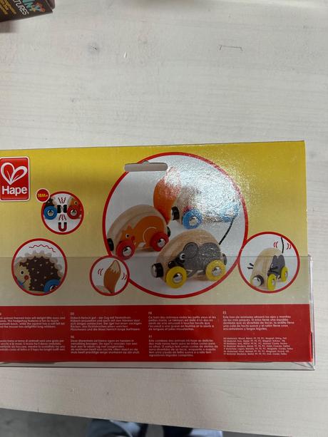 Hape magneticke vlaciky zvierata z lesa,