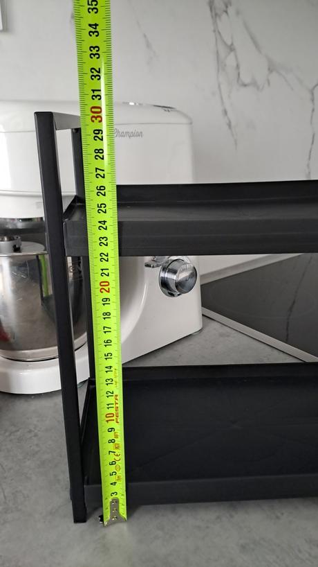 Čierny regálová polica do kupelne,kuchyne, 