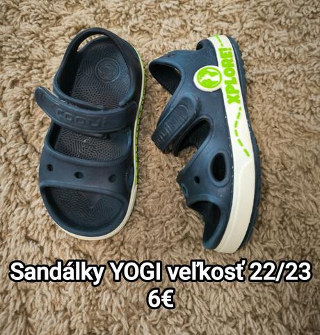 Predám sandálky yogi veľkosť 22/23, 22