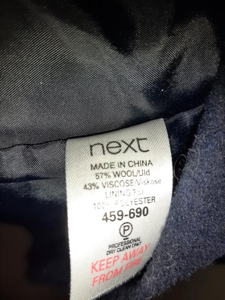 Vlnený kabátik next, next,128