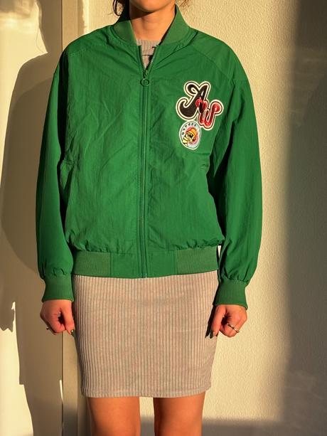 Zelená bunda, bershka,s