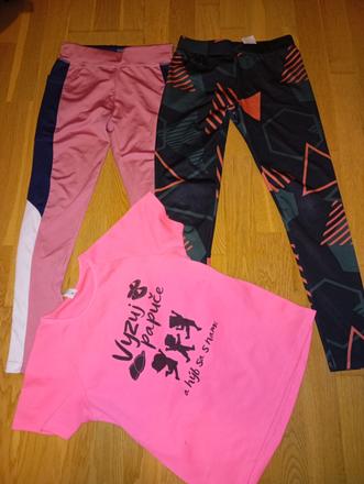 2x športové leginy, 140