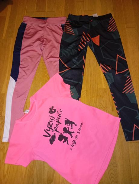 2x športové leginy, 140