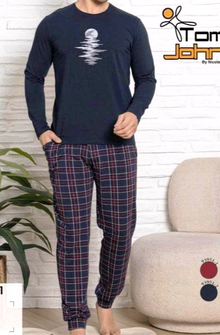 Pánske bavlnené pyžamo dlhé, 4xl - xxxl