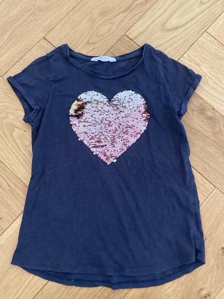 Premienacie tricko so srdieckom, h&m,134