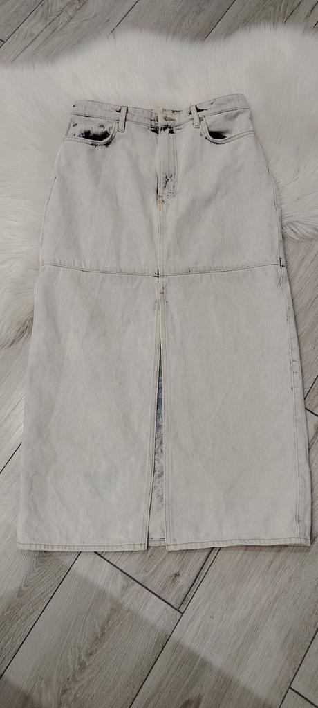 Dlhá riflova sukňa, h&m,38