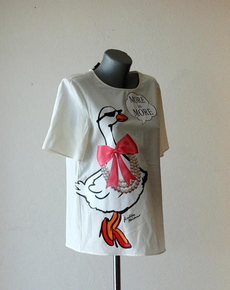 Dámsky luxusný top/blúzka boutique moschino, moschino,m