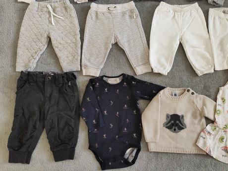 Balík tepláky oblečenie zara,h&m, lindex, 68–80