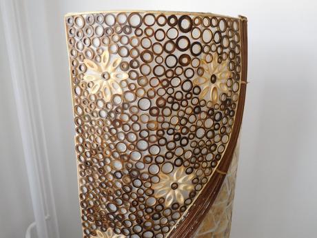 Mušľová lampa na zem,,