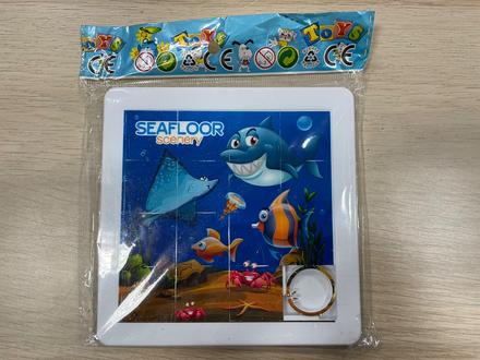 Posúvacie puzzke morské zvieratká 12 cm, 