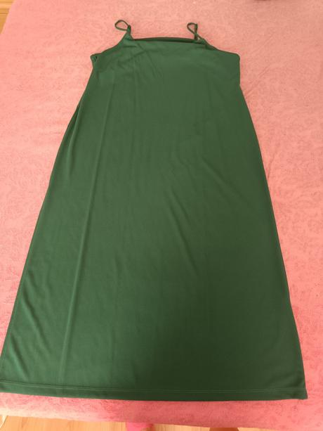 Tmavozelené šaty na ramienka, h&m,l
