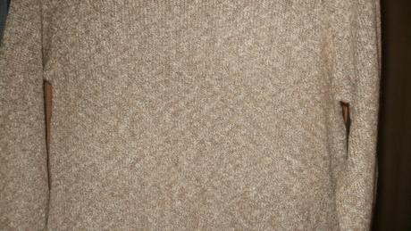 Pletené krémové šaty, amisu,36