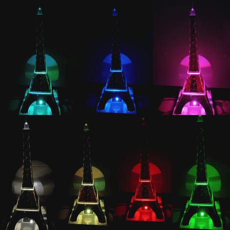 Puzzle 3d s led svetlom, eiffelova veža, 