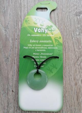Prívesok váhy - zelený aventurín,