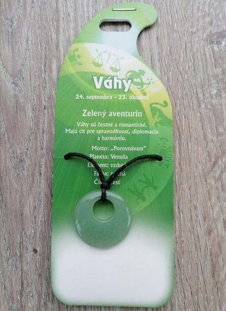 Prívesok váhy - zelený aventurín,