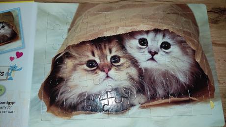 Mačiatka velká kniha s puzzle, 