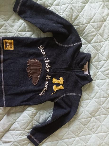 Flisova krasna mikina, palomino,110