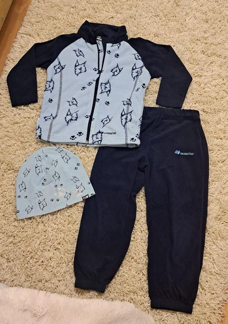 Flísová súprava skogstad + čiapka skogstad, skogstad,104