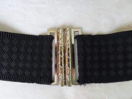 Čierny elastický opasok, veľ. m-l, 