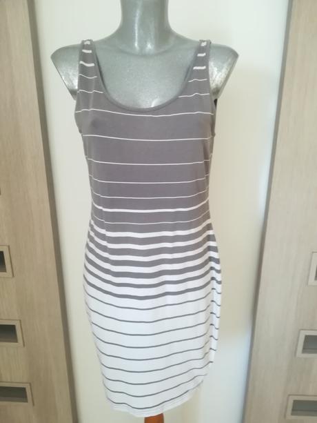 Pásikavé šaty, kenvelo,xl