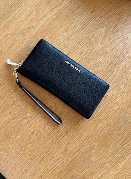 Michael kors kožená wristlet peňaženka, michael kors