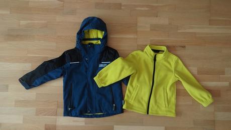 Zimná bunda s fleece mikinou, c&a,116