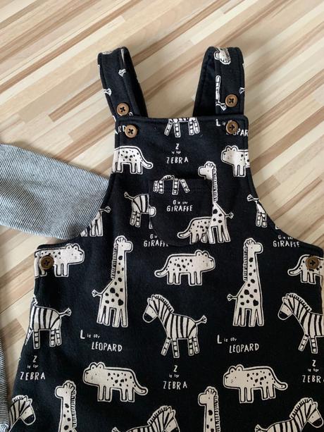 Novy, nenoseny cierno-biely set zn. f&f - vel. 74, f&f,74