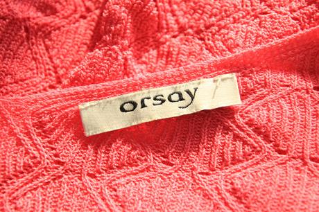 Ružový vintage pletený top, orsay, orsay,m