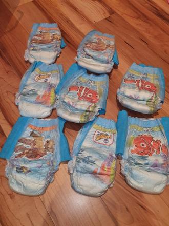 Plienky na plávanie 8 ks, huggies,4 kg - 9 kg