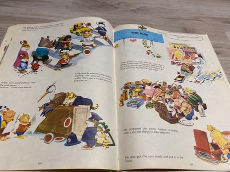 Stará retro obrázková kniha watch your step 1976,