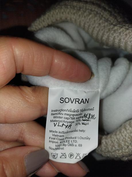 Čiapka na obvod max 58cm, m