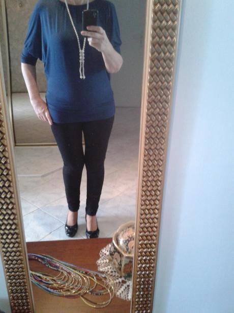 Modrý pulóvrik, orsay,m