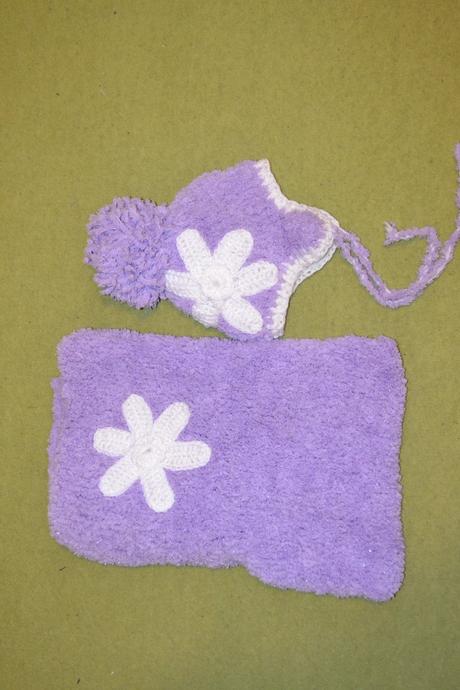 Fialový hačkovaný set, 86