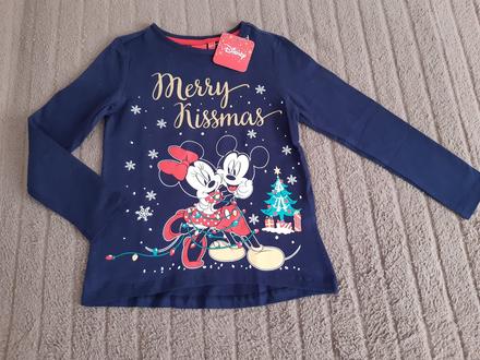 Tricko vianoce minnie a mickey 122/128/134, disney,122