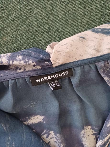 Modro-biela bluzka/tielko, warehouse,40