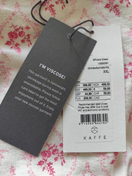 Šaty kaffe, xxl