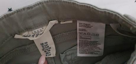 Kraťasky s čipkou h&m (104), h&m,104