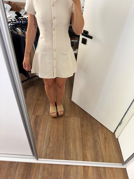 Zara šaty bežove, zara,xs