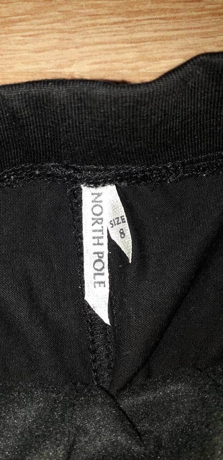 Čierne koženkové nohavice north pole, 128