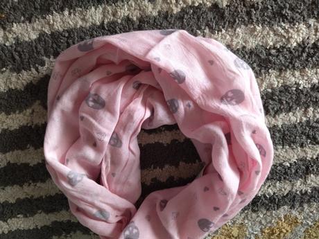 Tunelová šatka s lebkami 110/134, h&m,122