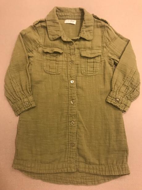 Košeľove šaty next 104, next,104