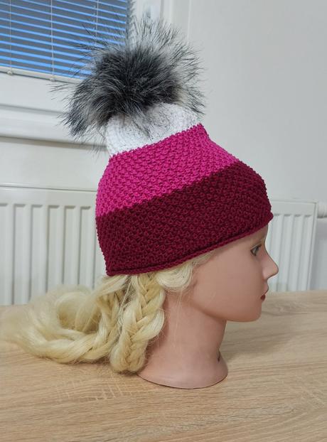 Dievčenská štrikovaná čiapka, 98 / 104