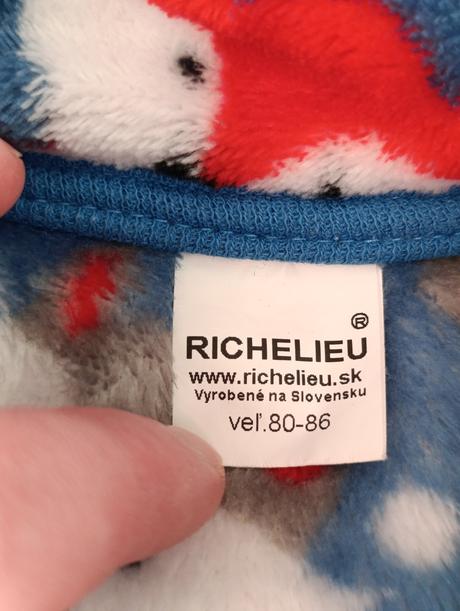Teplá mikinka, richelieu,86