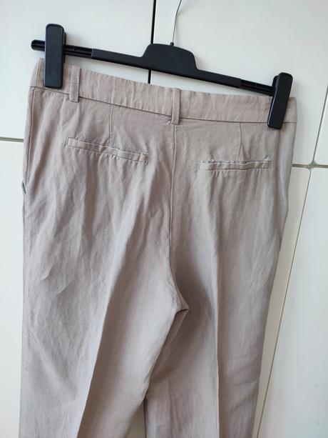 Široké ľanové nohavice 38/40, h&m,38