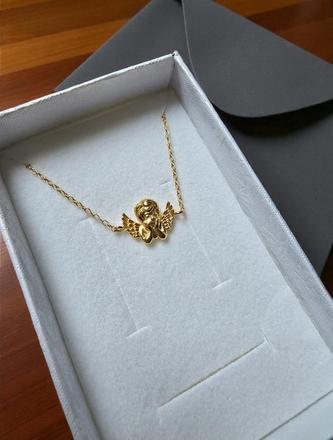 Pozlátený náramok anjel, 