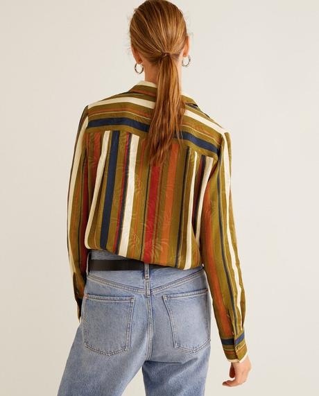 Mango žakárová blúzka, mango,s