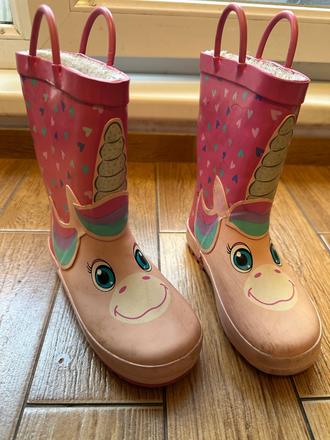 Zateplené gumáky 28 jednorožci, f&f,28