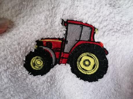 Detský župan, traktor, 128