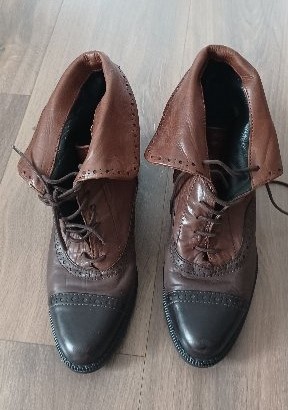 Kožené topánky - 2 spôsoby nosenia, 38