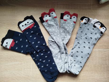 3x ponožky 31-33, bonprix,31